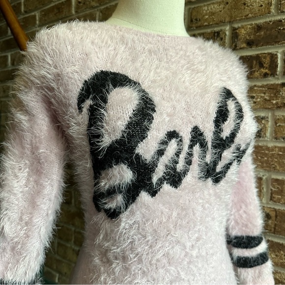 Forever 21 Light Pink Barbie Eyelash Fuzzy Sweater - Picture 3 of 12